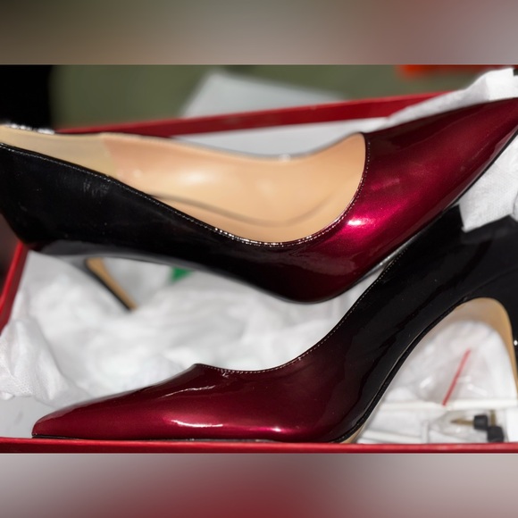 coleter Shoes - Chic Burgundy and Black Women's Heels